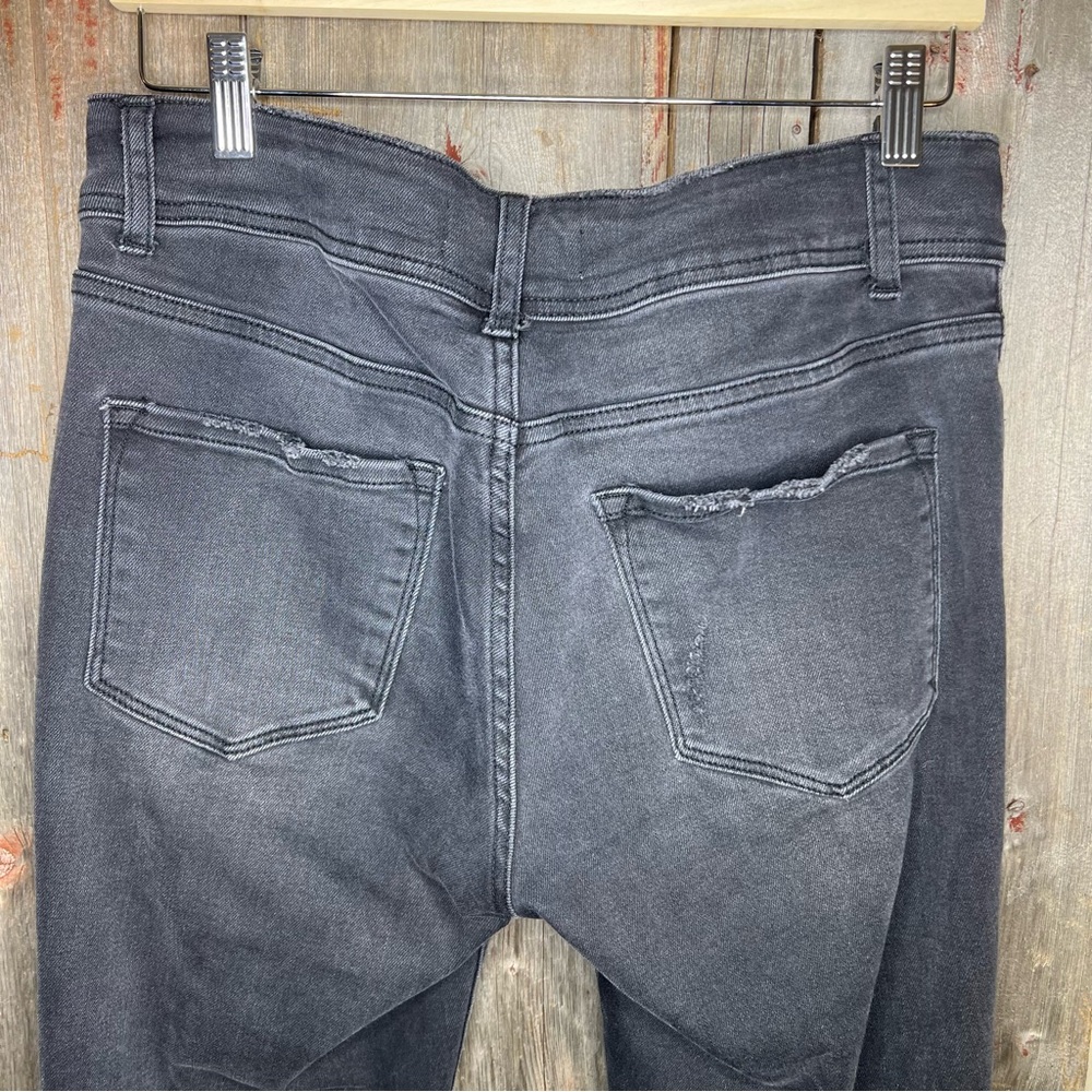 Flying Monkey Atomic High Rise Skinny Jeans Exposed Button Fly in Black size 29 - Picture 7 of 13